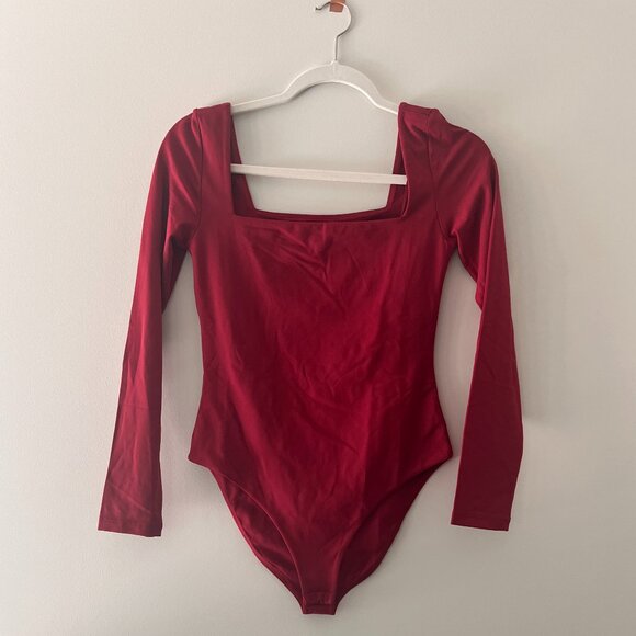 Contour Cheeky Squareneck Longsleeve Bodysuit - Picture 1 of 7